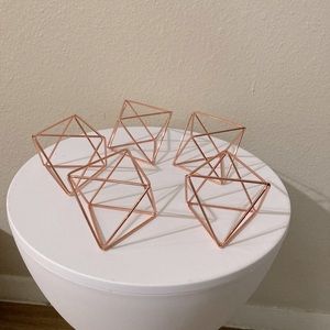 Mkono Rose Gold Airplant Holders (Set of 5)